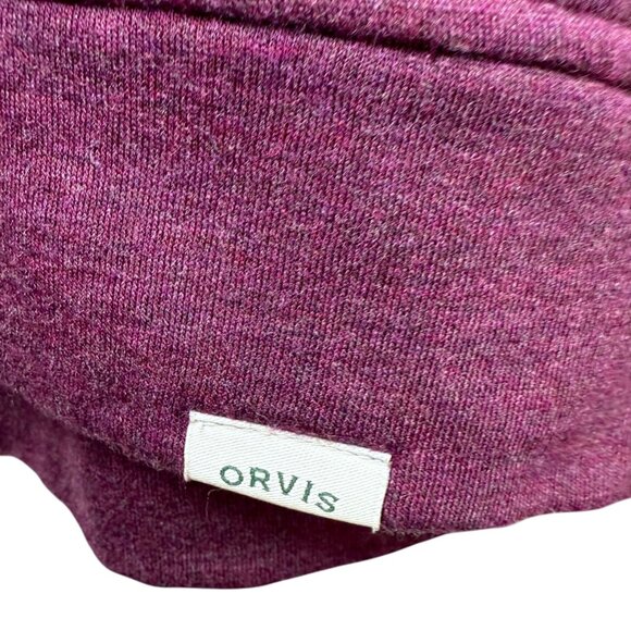 ORVIS Purple Sweatshirt Size Medium Womens Top Cozy Soft Pullover - Picture 6 of 9